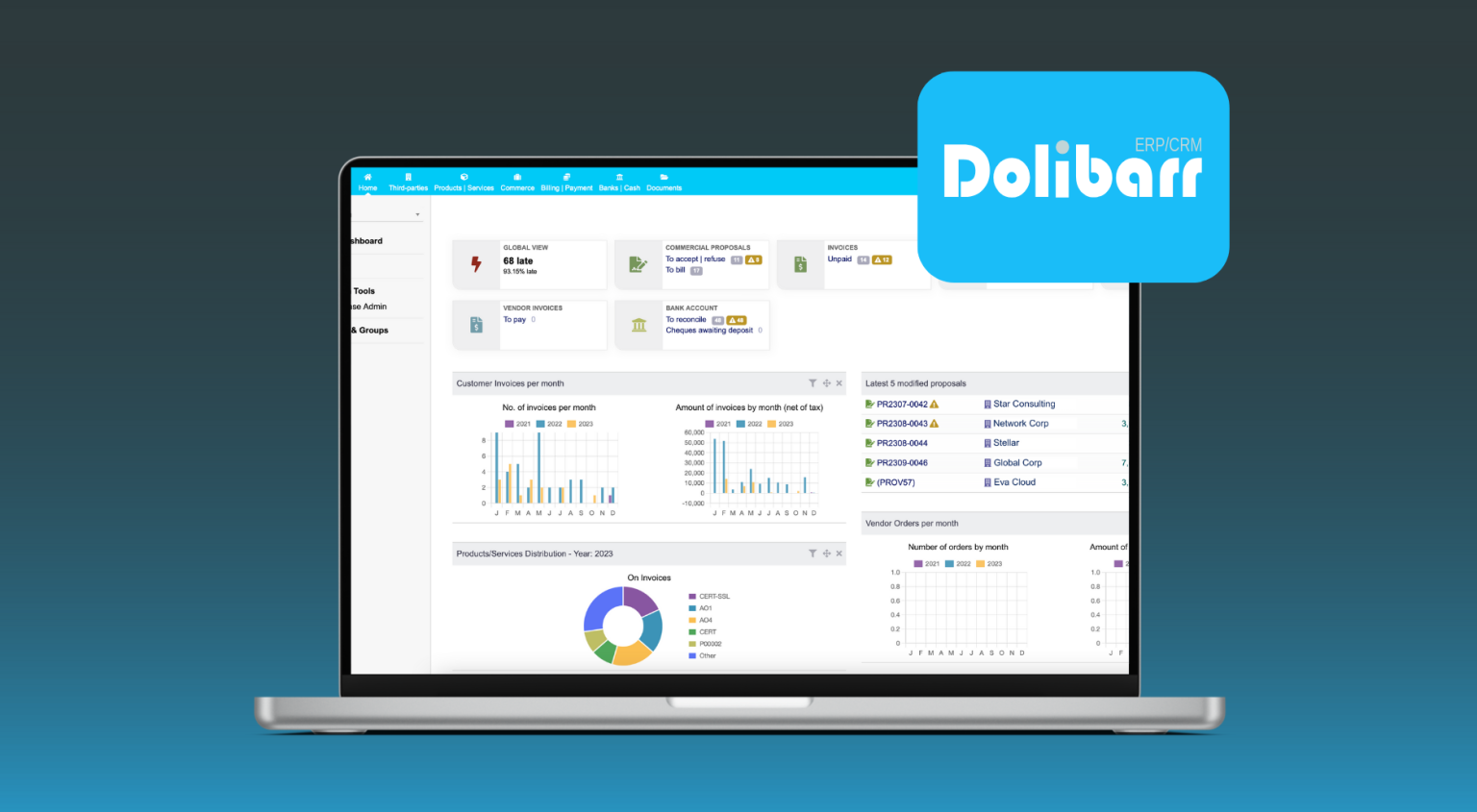 Dolibarr CRM and ERP for your business - Buy at Cloud Inspire shop